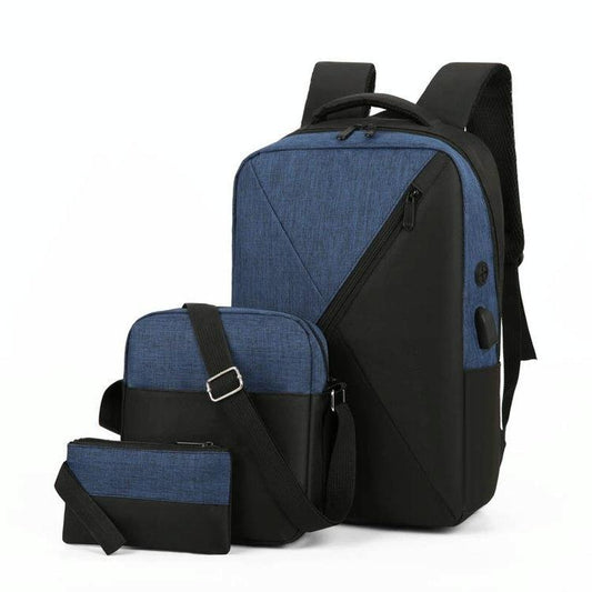 Versatile 3-in-1 Usb Business Bag - Compact and Functional - Navy Blue