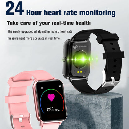 1.69 Inch Tft Screen Ip67 Waterproof Smart Watch Support Body Temperature Monitoring / Sleep Monitoring / Heart Rate Monitoring / Incoming Call Reminder - Pink