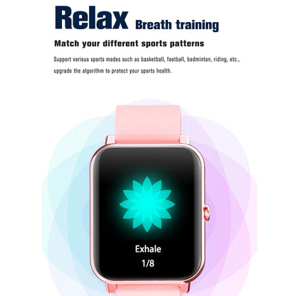 1.69 Inch Tft Screen Ip67 Waterproof Smart Watch Support Body Temperature Monitoring / Sleep Monitoring / Heart Rate Monitoring / Incoming Call Reminder - Pink