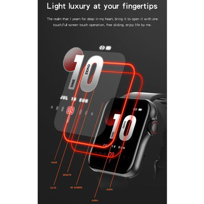 1.6 Inch Waterproof Smart Watch With Ips Colour Screen Sport Sleep Heart Rate Monitoring - Grey