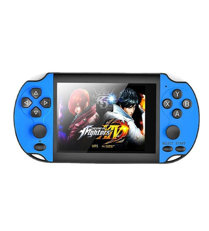 Large-Screen Handheld Game Console With Dual Joysticks - 3.5 Inch Hd - Red And Blue