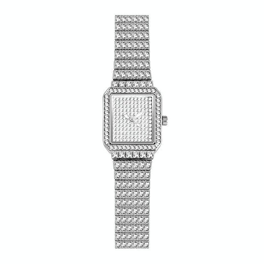 Women Diamond Chain Watch - Elegant and Timeless - Silver
