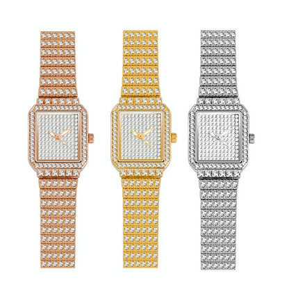 Women Diamond Chain Watch - Elegant and Timeless - Silver