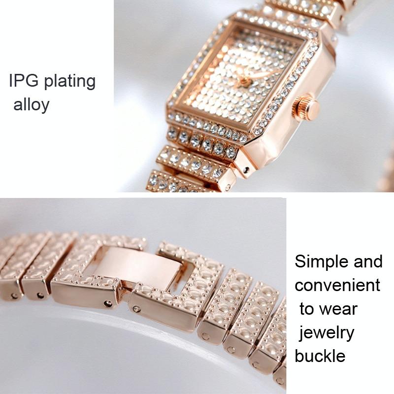 Women Diamond Chain Watch - Elegant and Timeless - Silver