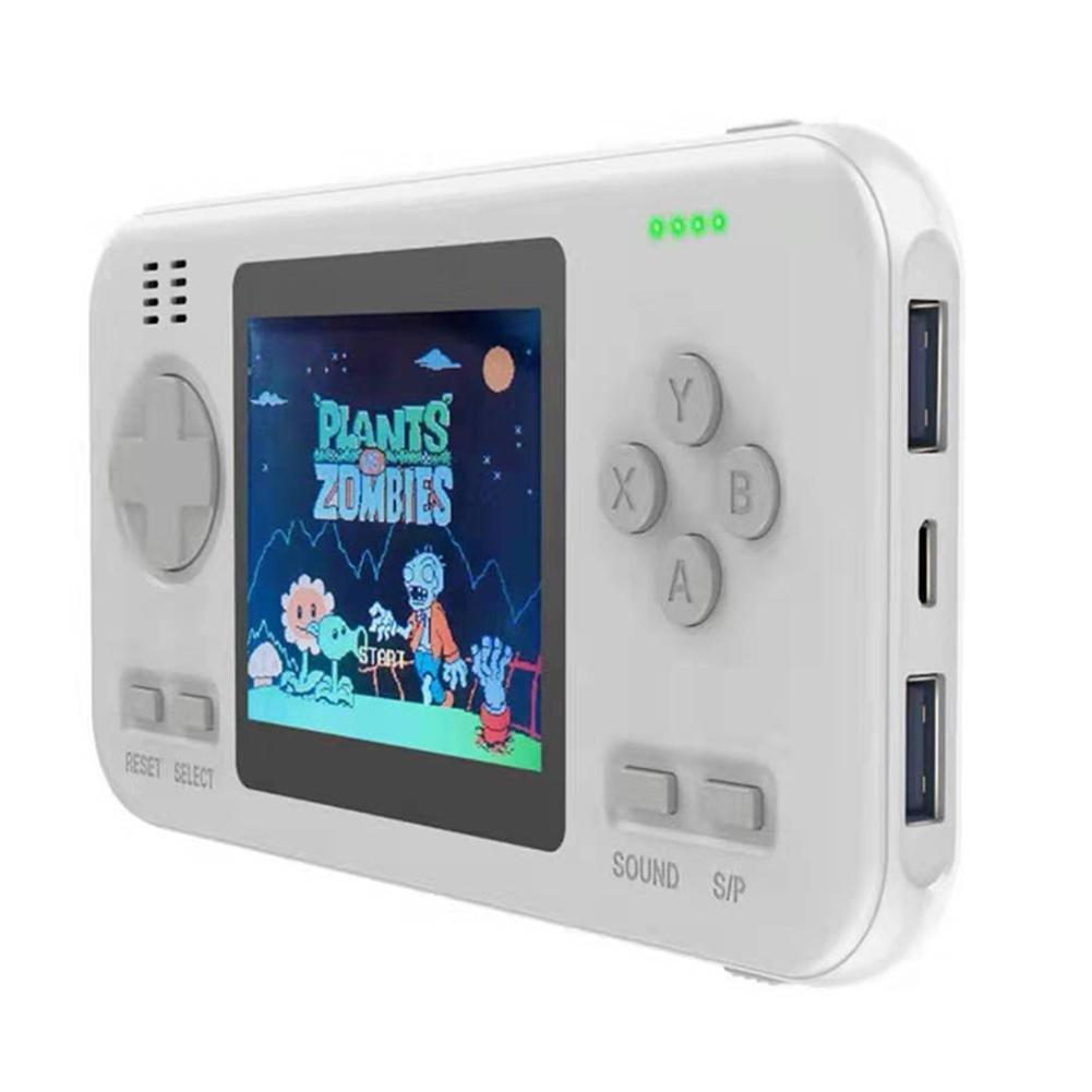 Portable Game Console With 8000Mah Battery And Colour Screen - White Blue