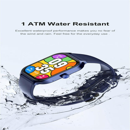 1.93 Inch Colour Screen Smart Watch Support Bluetooth Call / Health Monitoring - Blue