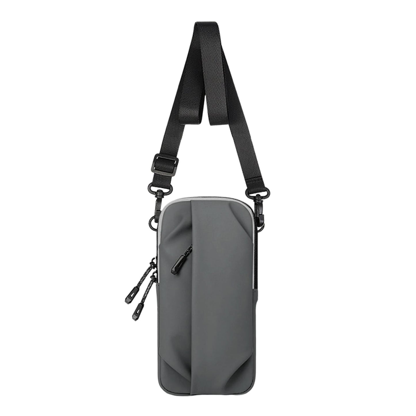 Multi Function Crossbody Bag For Outdoor Sports Fits Mobile Phones Men And Women - Black