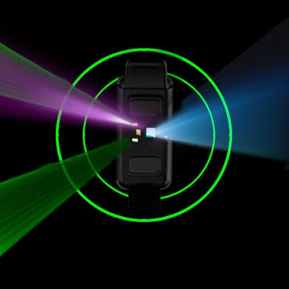 Smart Bracelet With Heart Rate And Blood Glucose Monitoring - Tft Hd - Red