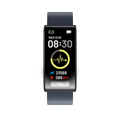 Smart Watch With Heart / Bp / Oxygen / Sugar Monitoring Silicone Strap Colour Screen - Red