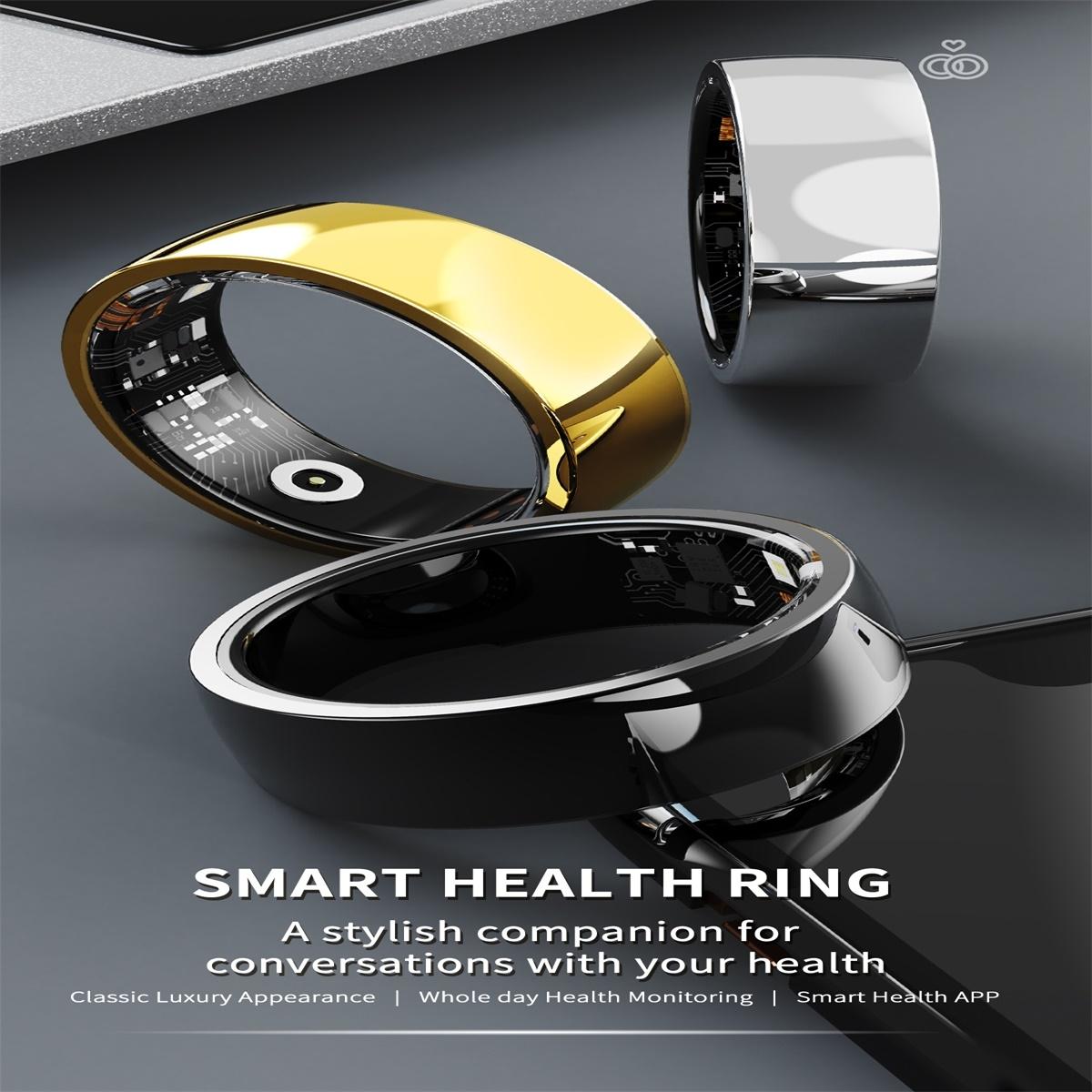 Smart Ring For Health Monitoring And Family Care - Size 22 - Silver