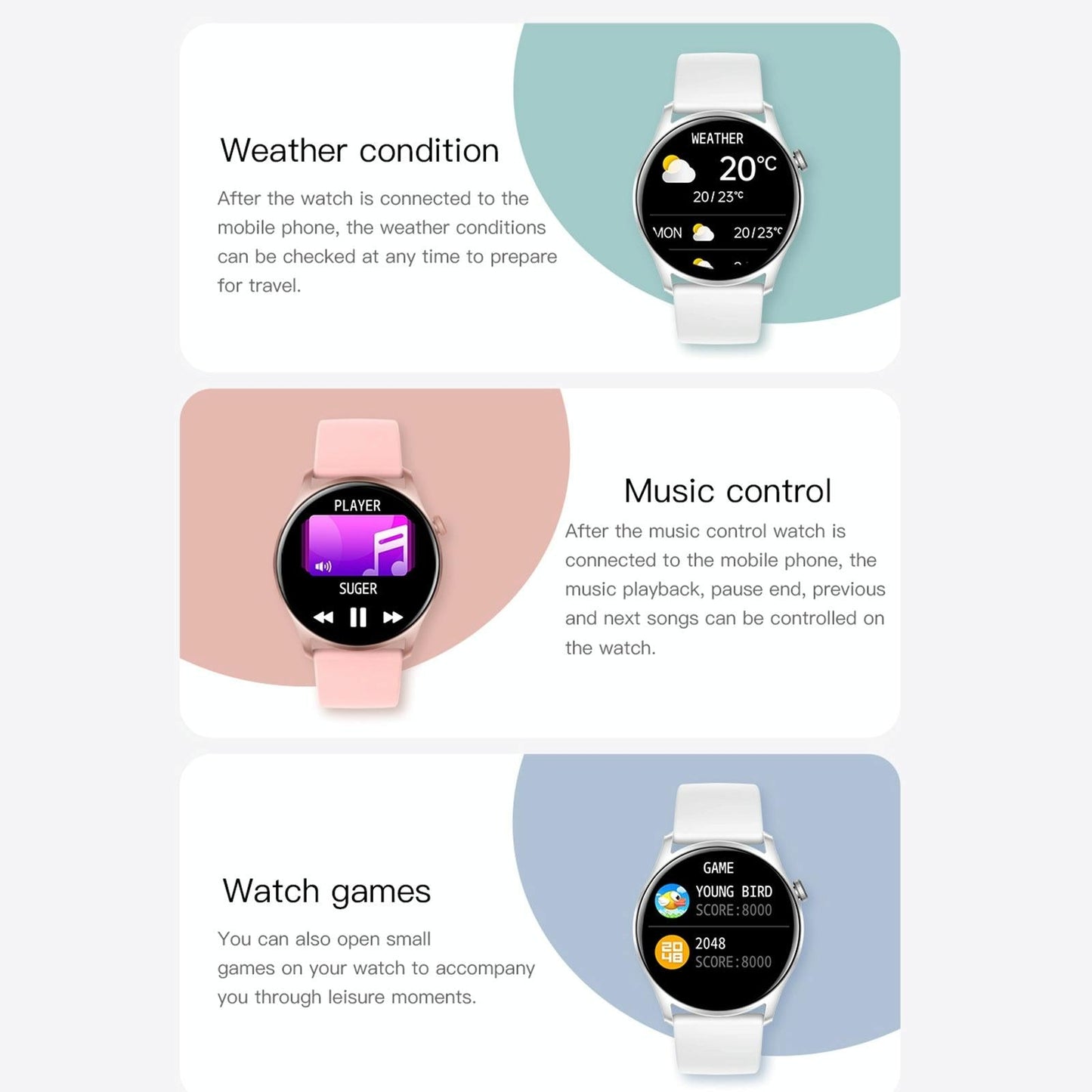 Smart Wristband With Sleep And Heart Monitoring - Pink