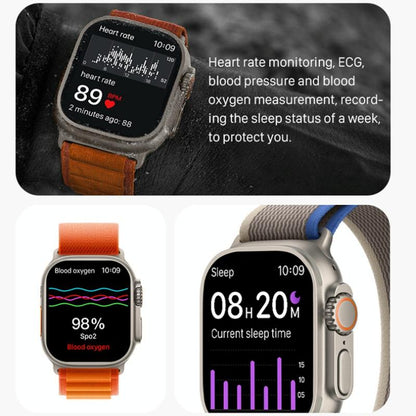 1.5 Inch Silicone Band Smart Watch Bluetooth Call / Heart Rate / Blood Pressure / Blood Oxygen - White