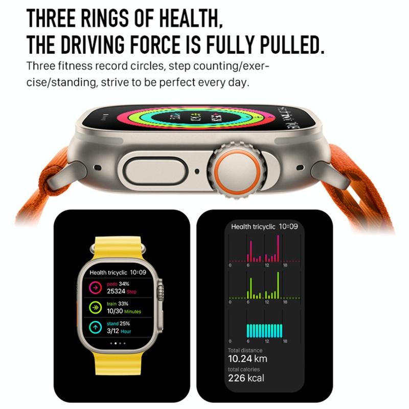 1.5 Inch Silicone Band Smart Watch Bluetooth Call / Heart Rate / Blood Pressure / Blood Oxygen - White
