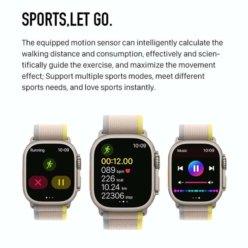 1.5 Inch Silicone Band Smart Watch Bluetooth Call / Heart Rate / Blood Pressure / Blood Oxygen - White