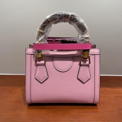 Versatile Bacchus Shoulder Bag in First Layer Cowhide - Sky Blue