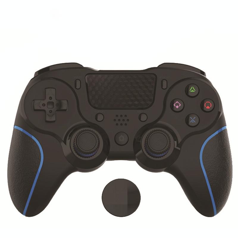 Bluetooth Gamepad for Ps4 Pro with Dual Vibration and Six-axis Control - Black White