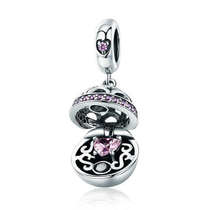 925 Sterling Silver Zircon Pendant With Parts - Scc689-G