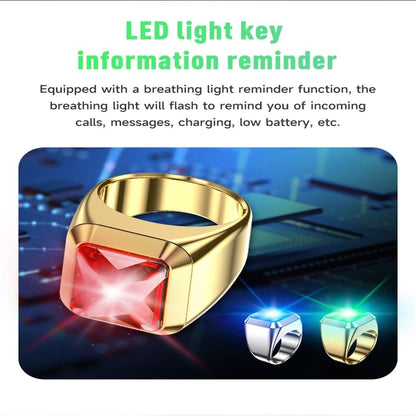 Smart Ring With Heart Rate Blood Oxygen Sleep And Remote Photography Support - Red