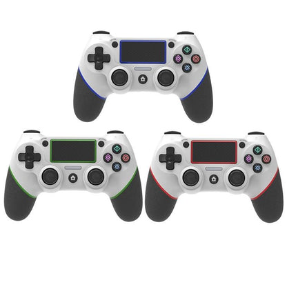 Rubberized Bluetooth Gamepad for Ps4 - Wireless - White Red