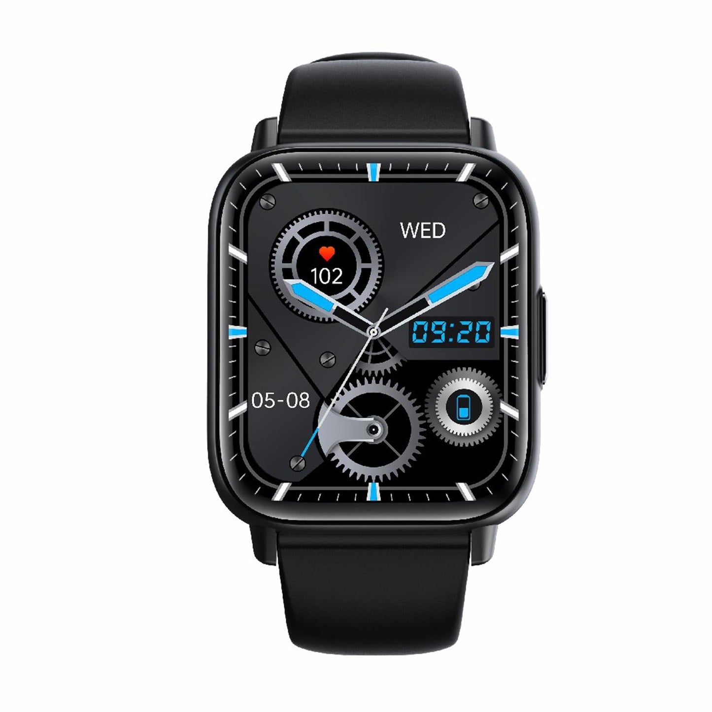 1.83 Inch Bt5.2 Smart Sport Watch Support Bluetooth Call / Sleep / Blood Sugar / Blood Oxygen / Temperature / Heart Rate / Blood Pressure Health Monitor - White