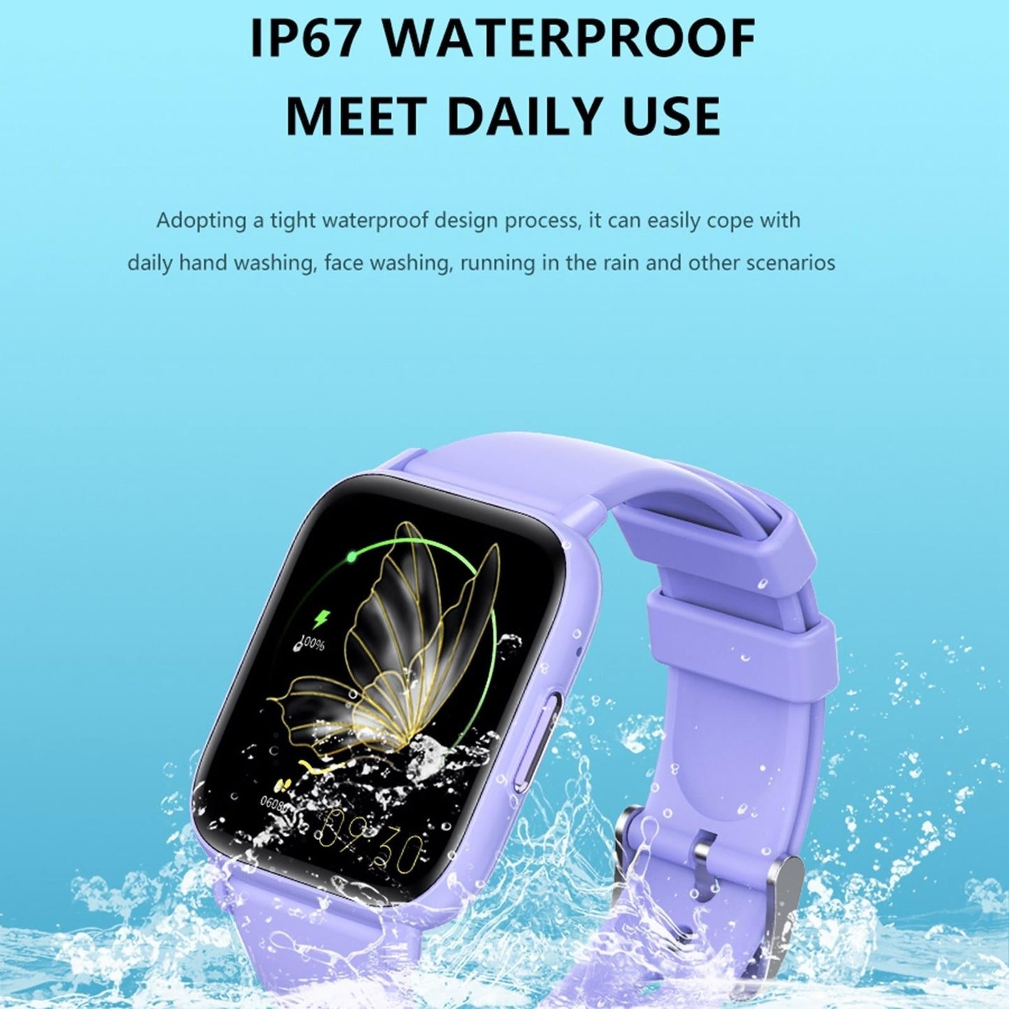1.83 Inch Bt5.2 Smart Sport Watch Support Bluetooth Call / Sleep / Blood Sugar / Blood Oxygen / Temperature / Heart Rate / Blood Pressure Health Monitor - White