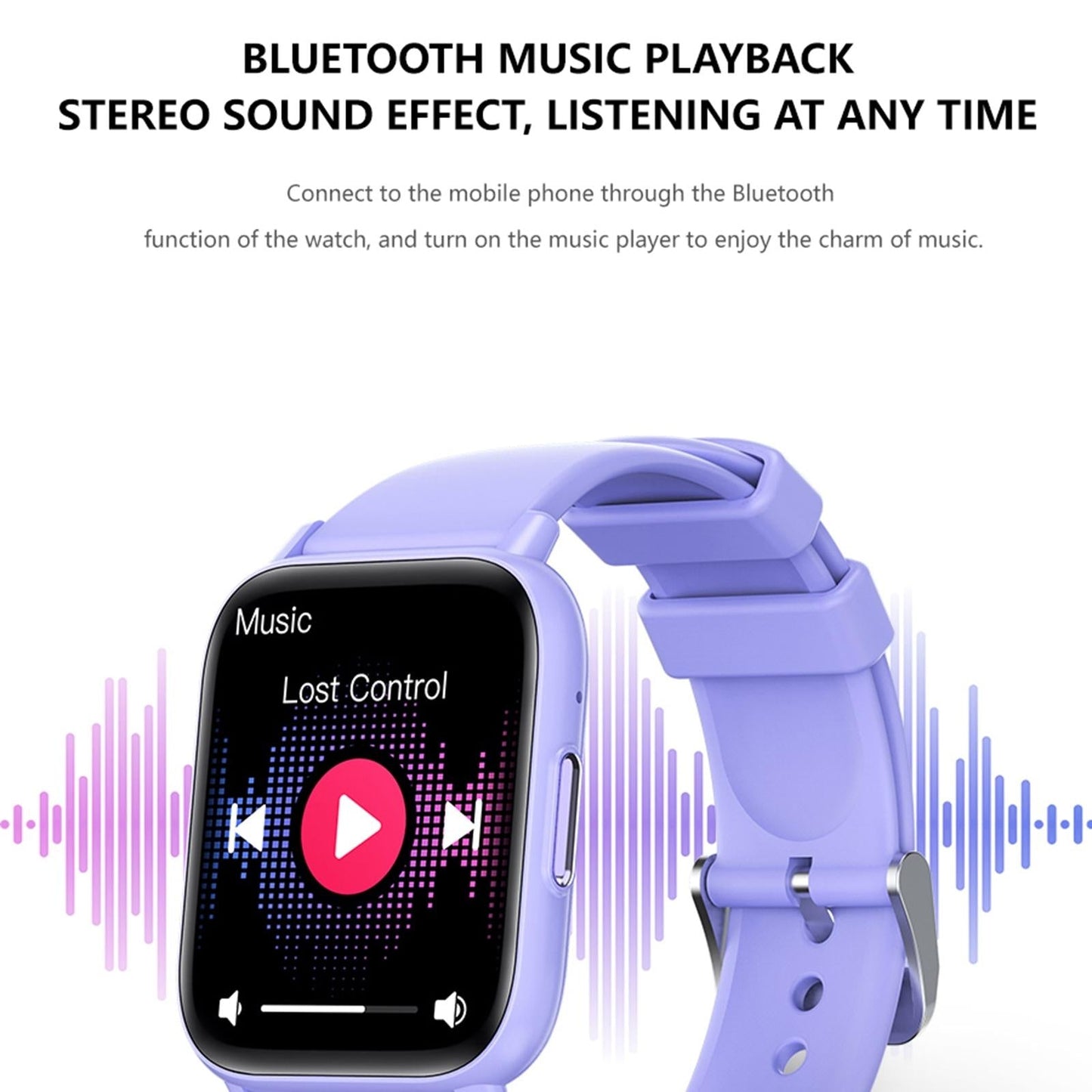 1.83 Inch Bt5.2 Smart Sport Watch Support Bluetooth Call / Sleep / Blood Sugar / Blood Oxygen / Temperature / Heart Rate / Blood Pressure Health Monitor - White