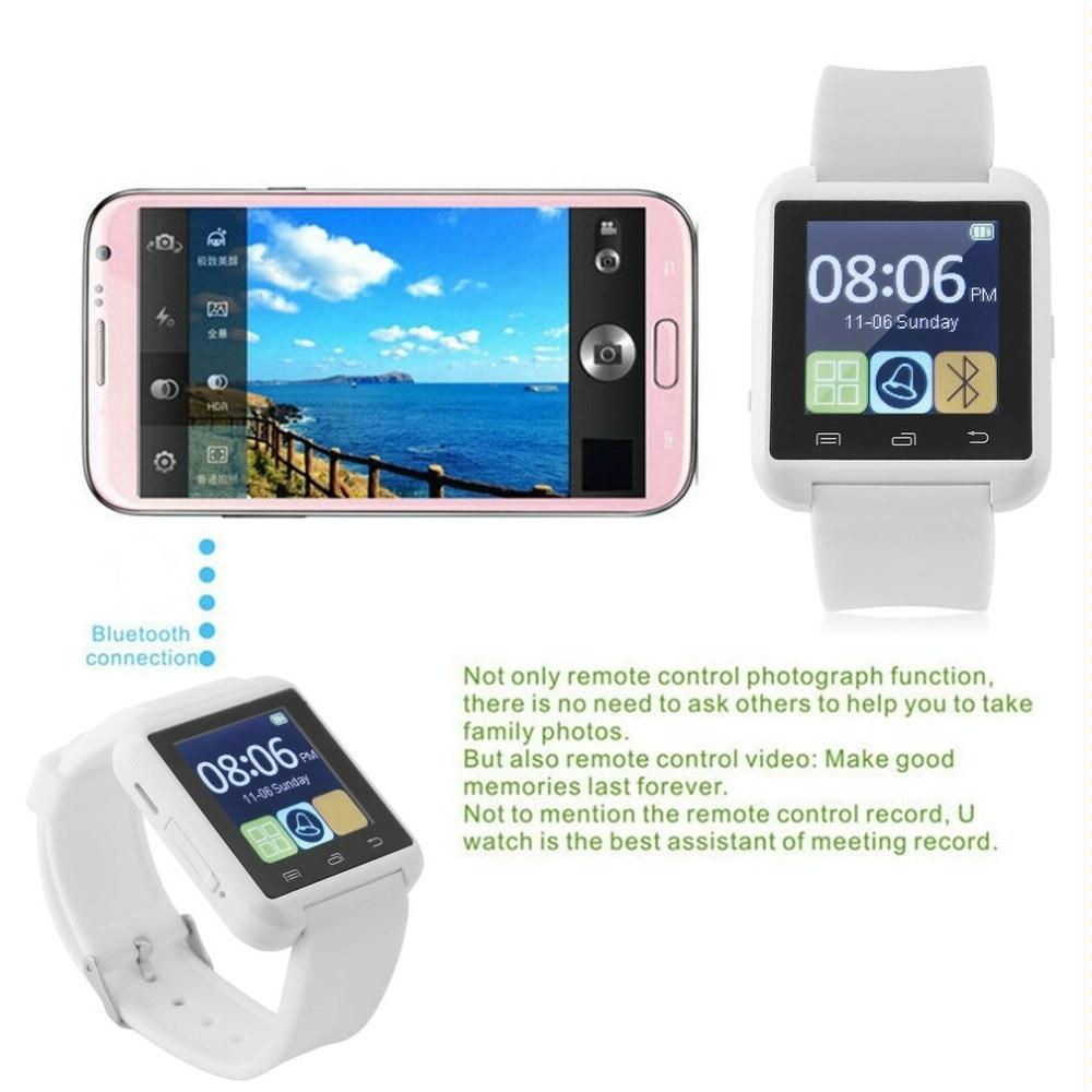 Portable Multifunctional Bluetooth V3.0 + Edr Smart Wrist Watch Red