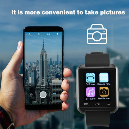 Portable Multifunctional Bluetooth V3.0 + Edr Smart Wrist Watch Red
