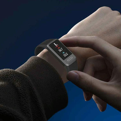 Smart Bracelet With Blood Oxygen Monitoring And Tft Hd Screen - Red