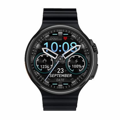 1.6 Inch Tft Round Screen Smart Watch Supports Voice Calls / Blood Oxygen Monitoring - Grey