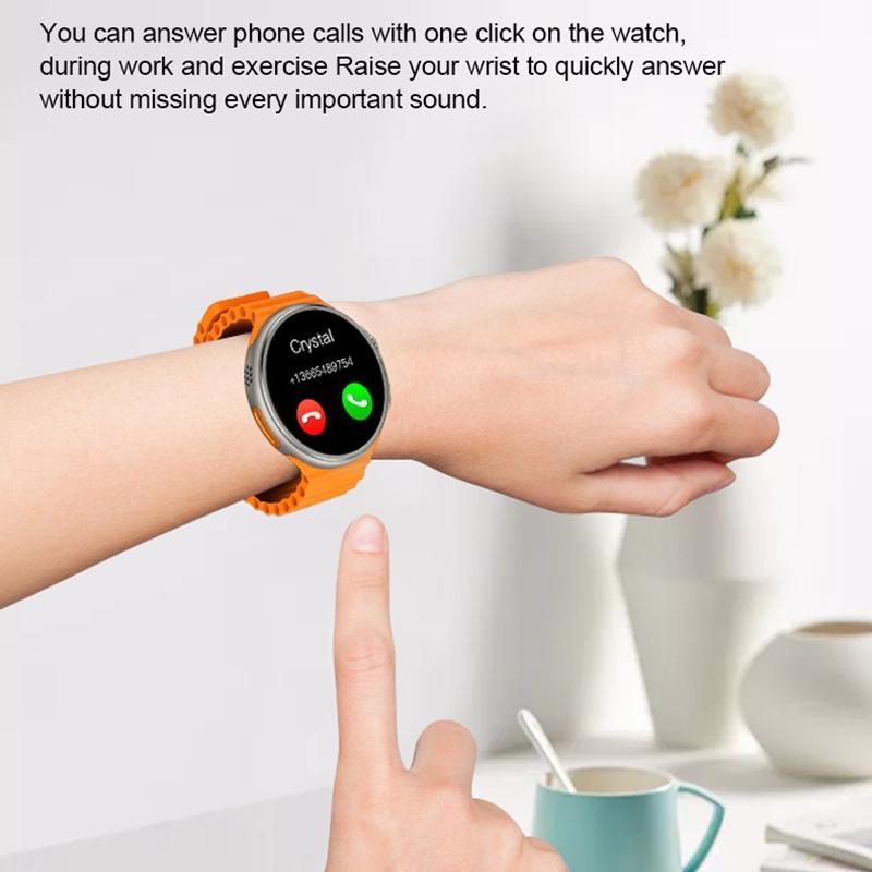 1.6 Inch Tft Round Screen Smart Watch Supports Voice Calls / Blood Oxygen Monitoring - Grey