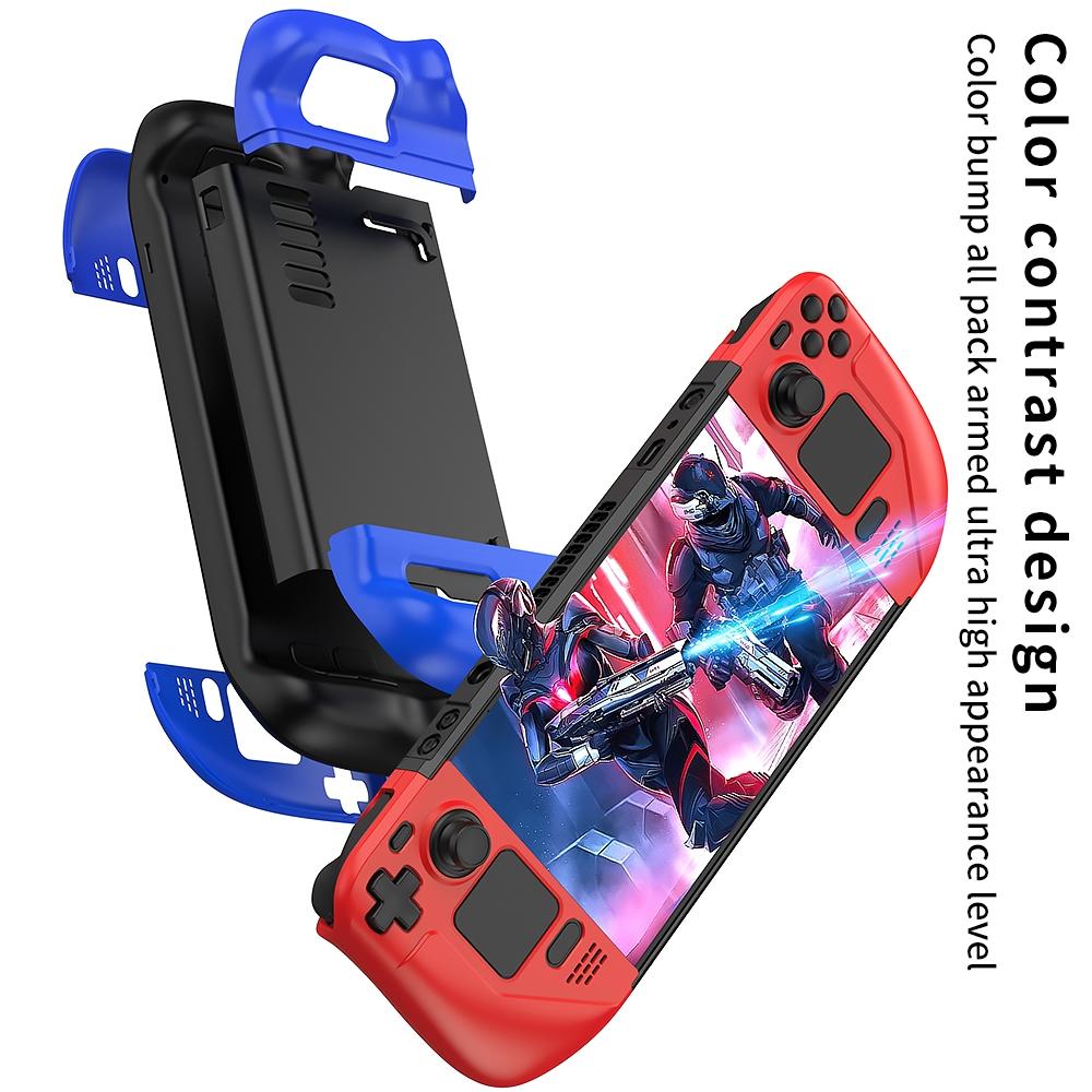 Anti-fall Game Console Case with Contrast Design - Blue