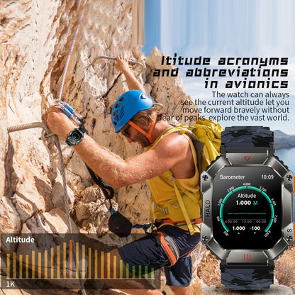 2.0 Inch Bt5.1 Ip67 Sport Smart Watch Support Bluetooth Call / Sleep / Blood Oxygen / Heart Rate / Blood Pressure Health Monitor - Black + Orange