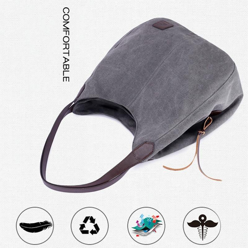 Retro Art Lady Shoulder Bag - Simple & Chic Beige - Purple Coffee
