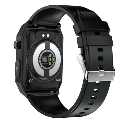 1.91 Inch Waterproof Ecg Smart Watch With Silicone Band Ip68 - Blue