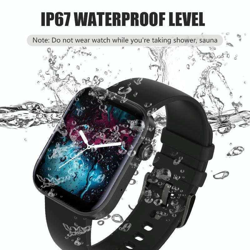 1.8 Inch Tft Screen Bluetooth Smart Watch Support Heart Rate Monitoring & 100+ Sports Modes - Gold