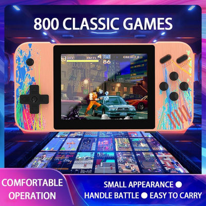 800 Built-In Games G3 Macaron Handheld Game Console With 3.5 Screen - Green