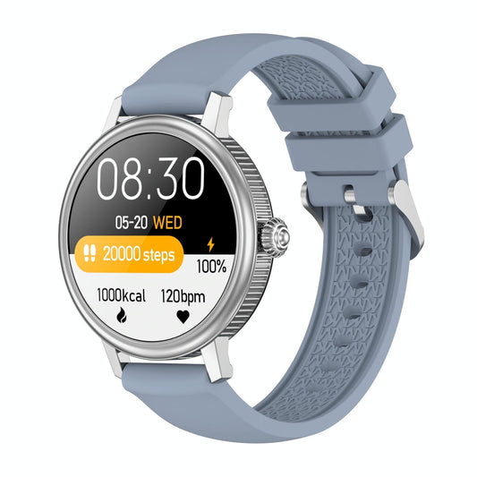 Smart Silicone Screen Watch - Silver