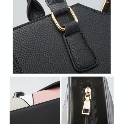 Versatile 4-in-1 Ladies Handbag with Large Capacity - Navy Blue