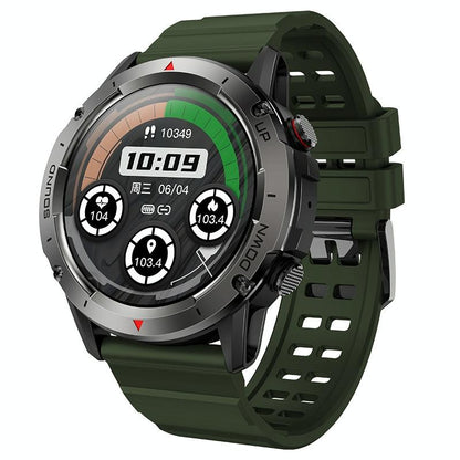 1.39 Inch Colour Screen Smart Watch Support Heart Rate Monitoring / Blood Pressure Monitoring - Blue