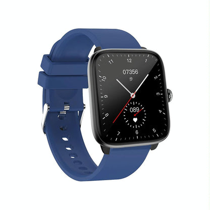 1.96 Inch Ip67 Waterproof Silicone Band Smart Watch Supports Dual-Mode Bluetooth Call / Heart Rate Monitoring - Blue