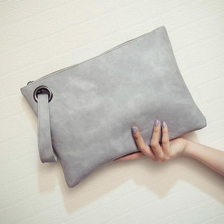 Stylish Retro Envelope Clutch Bag - Large Capacity - Red