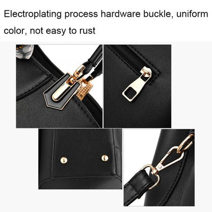 Carved Ladies Handbag - 3d Design - Black