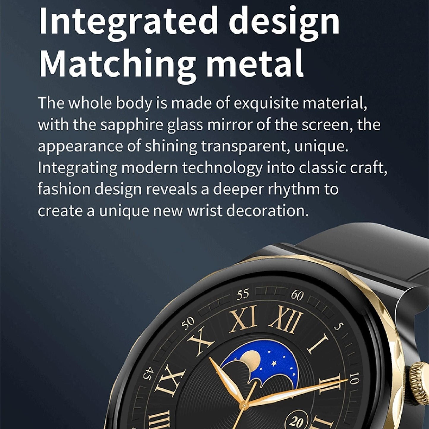 1.28 Inch Dual Mode Sport Smart Watch Support Bluetooth Call / Sleep / Blood Oxygen / Heart Rate / Blood Pressure Health Monitor - Gold
