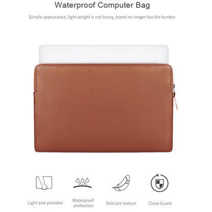 14.1-15.4 Inch Thin and Light Laptop Liner Bag with Pu Material - Armygreen