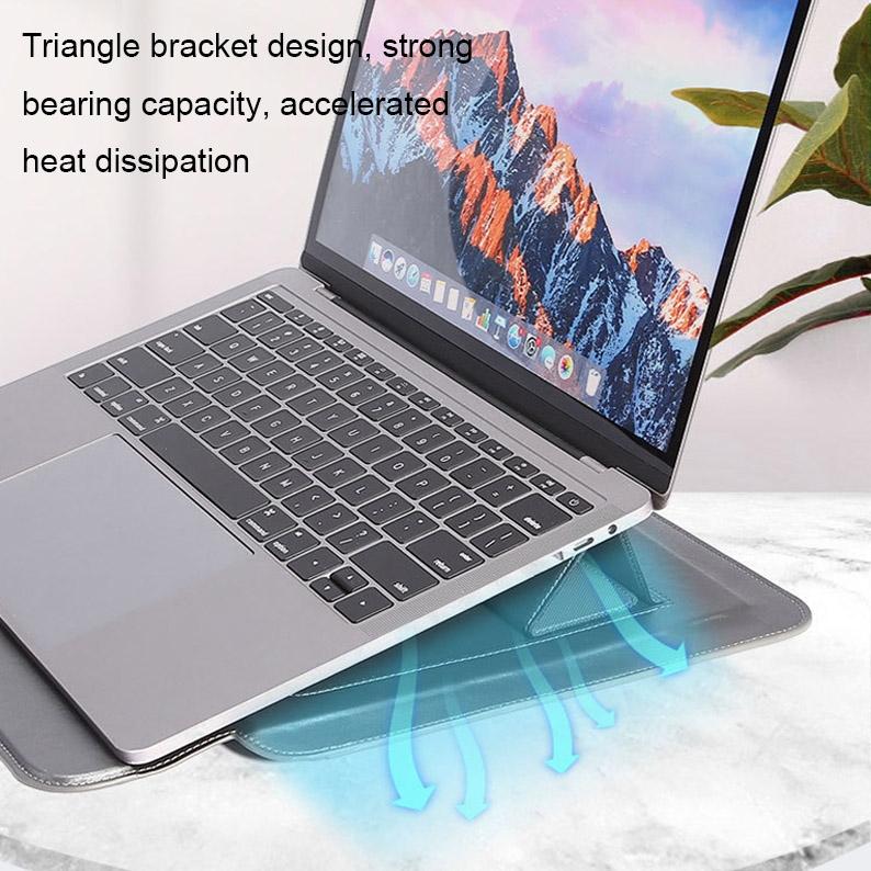 Multifunctional Laptop Bag Stand - Fits 13.3-14 Inches - Black - Blue
