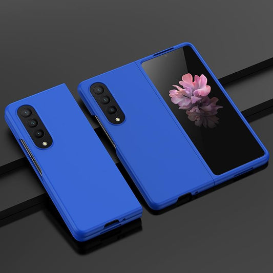 For Samsung Galaxy z Fold4 5G Smooth Skin Phone Case with Big Hole Fuel Injection - Green