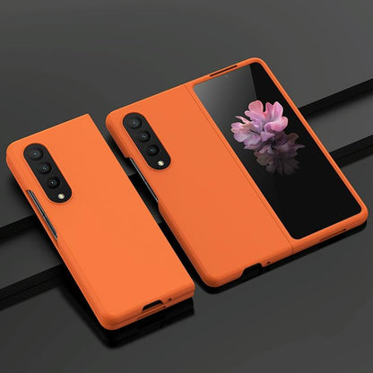 For Samsung Galaxy z Fold4 5G Smooth Skin Phone Case with Big Hole Fuel Injection - Green