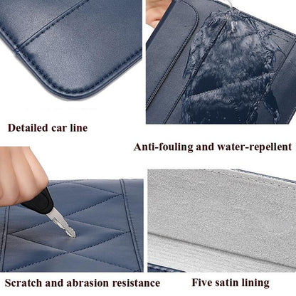 14-15 Inch Thin & Light Microfiber Leather Notebook Liner Bag for Computers - Red