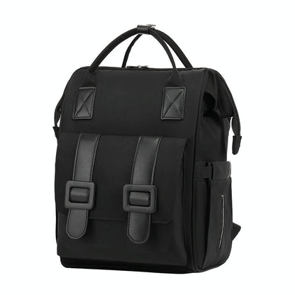 Convertible Diaper Bag Backpack for Baby Care - Black